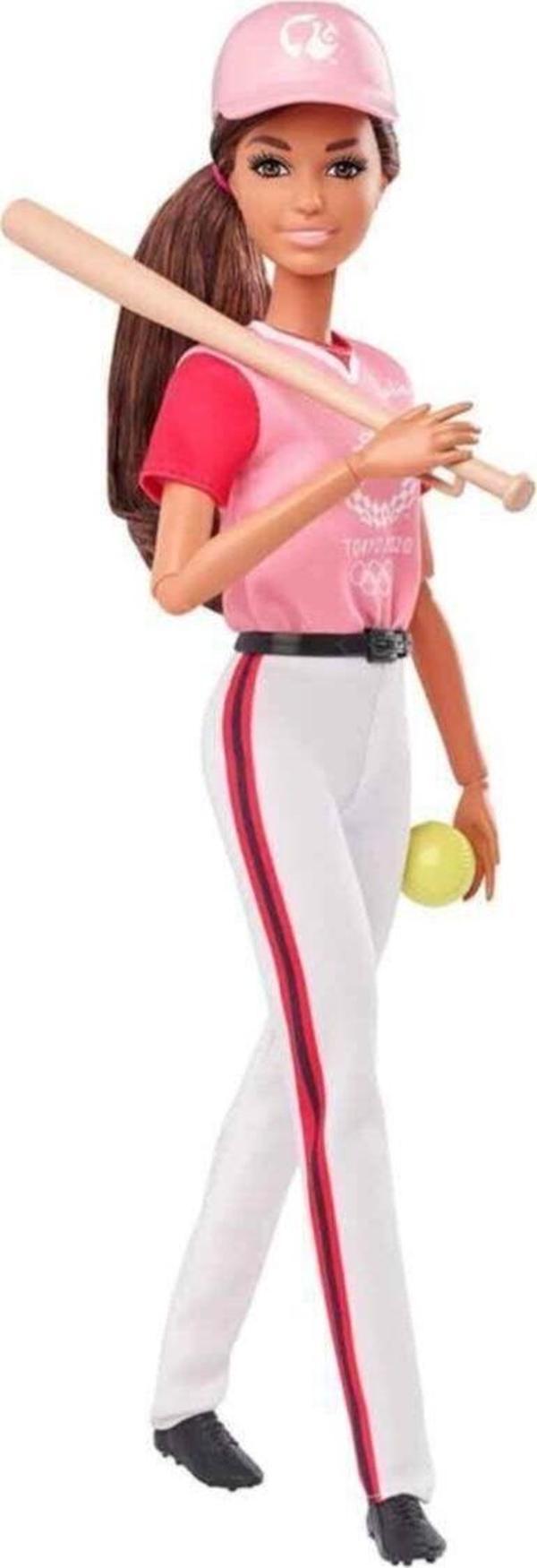 Barbie Tokyo 2020 Olimpiyat Oyunları Bebeği Ve Aksesuarları Gjl73 - Softbol - Image 1