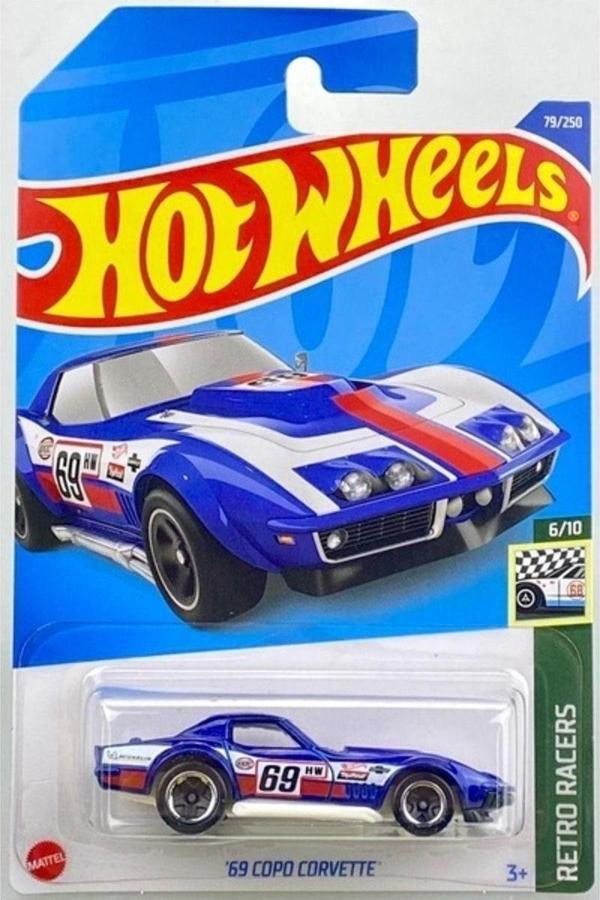 Hot Wheels Tekli Arabalar 69 Copo Corvette Hcv10 - Image 1