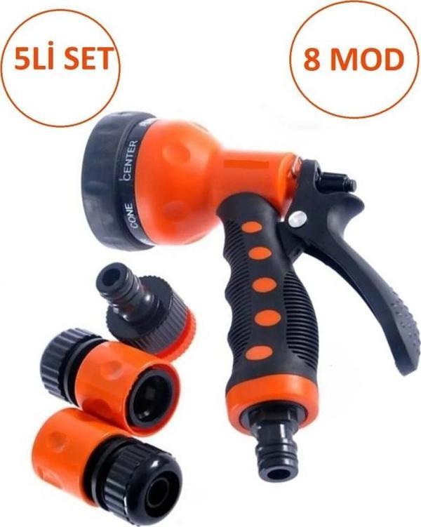 Kinetex 5 Parça Otomatik Tetikli Bahçe Sulama Tabancası 8 Modlu 3172 - Image 1