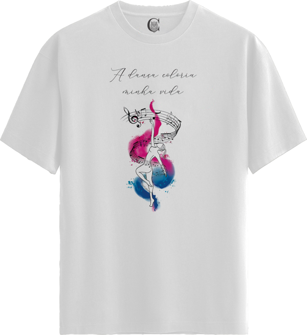 Dance Music - %100 Pamuklu Kadın Beyaz Tişört - Premium Quality - Image 1