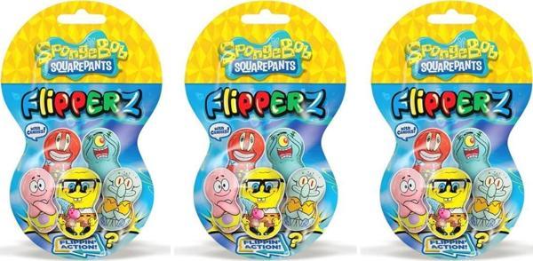Unibon Flipperz Sünger Bob Hacıyatmaz 3 Lü - Image 1