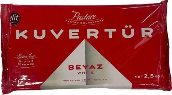 Elit Beyaz (Fildişi) Kuvertür 2,5 Kg Pastacı Seri - Image 1