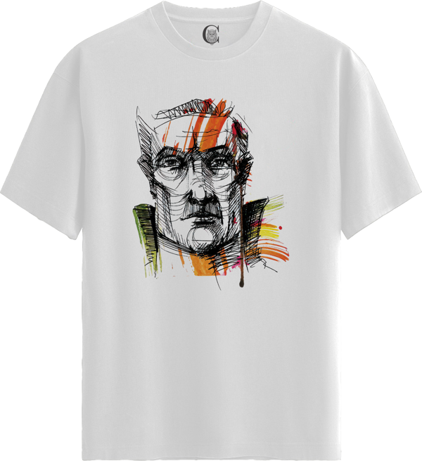 Fragments of Thought - %100 Pamuklu Erkek Beyaz Tişört - Premium Quality - Image 1