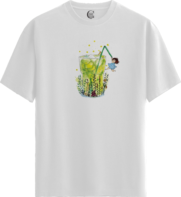 Lemonade Dream - %100 Pamuklu Kadın Beyaz Tişört - Premium Quality - Image 1