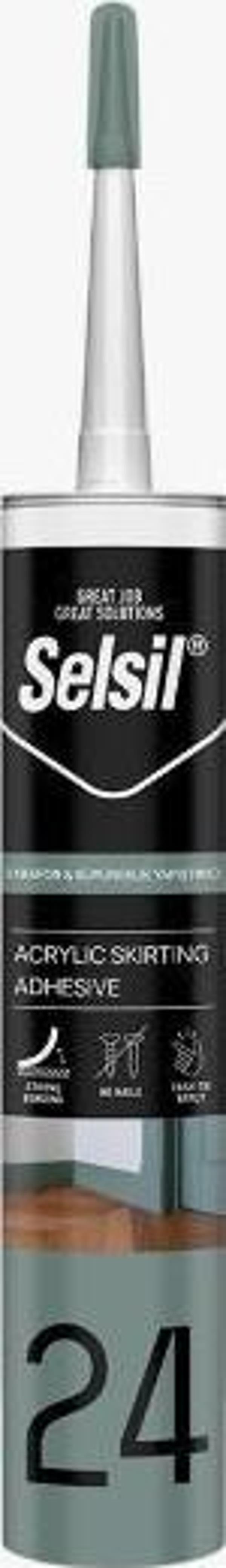 Selsil Strafor ve Süpürgelik Yapıştırıcı Beyaz 500gr - Image 1