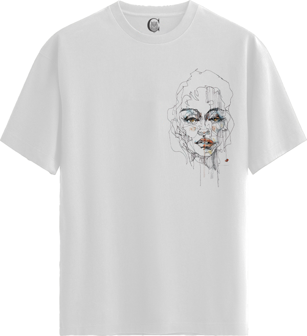 Wired Soul - %100 Pamuklu Kadın Beyaz Tişört - Premium Quality - Image 1