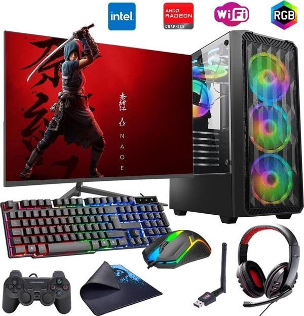 i5 13400F 16GB DDR4 1TB m2 8GB RX580 24" Monitörlü Oyun Bilgisayarı (Gaming SET) - Image 1