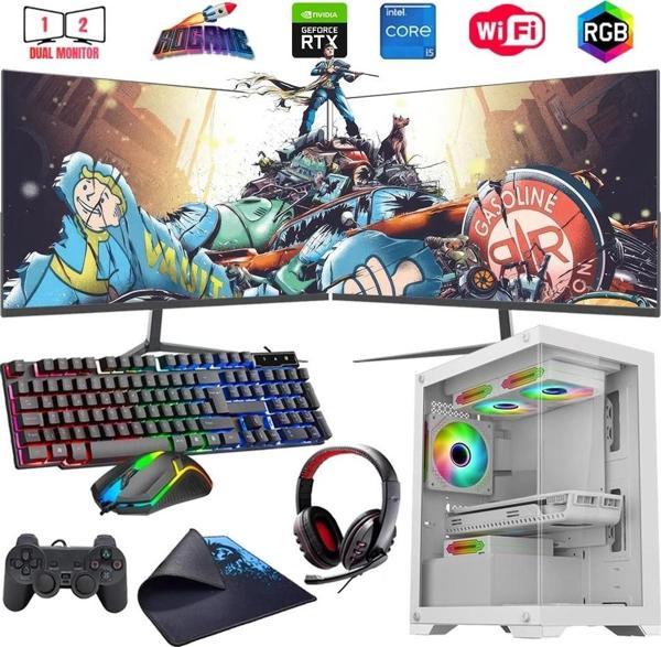 i5 14400F 16GB DDR4 1TB m2 8GB RTX3050 Çift 24" Monitörlü (Gaming SET) - Image 1