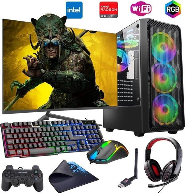 i7 14700F 16GB DDR4 1TB m2 8GB RX580 24" Monitörlü Oyun Bilgisayarı (Gaming SET) - Image 1
