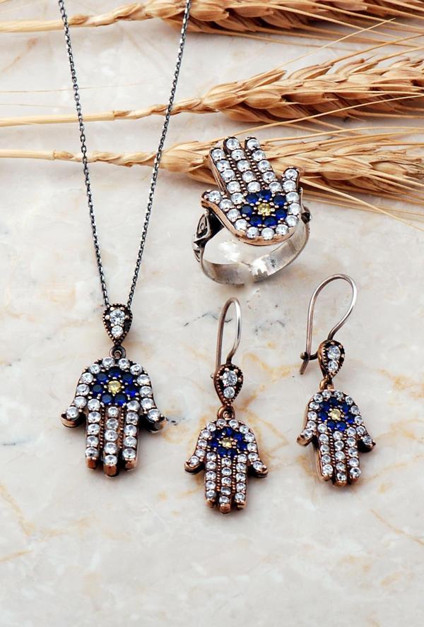 Fatma Ananın Bereket Eli Gümüş Set 281 - Image 1