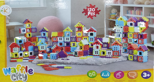 Özka Waffle City 120 Parça Eğlenceli Bloklar 2024 - Image 1