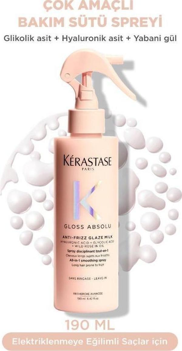 Kerastase Gloss Absolu Elektriklenmeye Eğilimli Saçlar Için Çok Amaçlı Bakım Sütü Spreyi 190 ML - Image 1