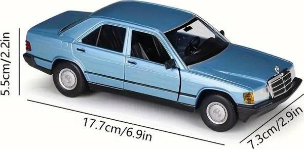 Bburago Burago 1/24 Mercedes Benz 190E 2.6 Model Araç Mavi - Image 1
