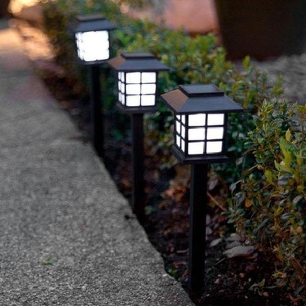 6 Lı Sokak Lamba Tasarımlı Solar Bahçe Lambası - Image 1