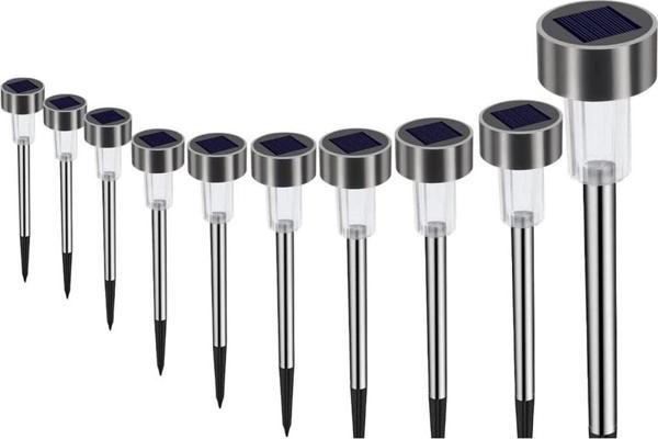 Metal Gövdeli Solar Bahçe Lambası 10 lu Paket - Image 1