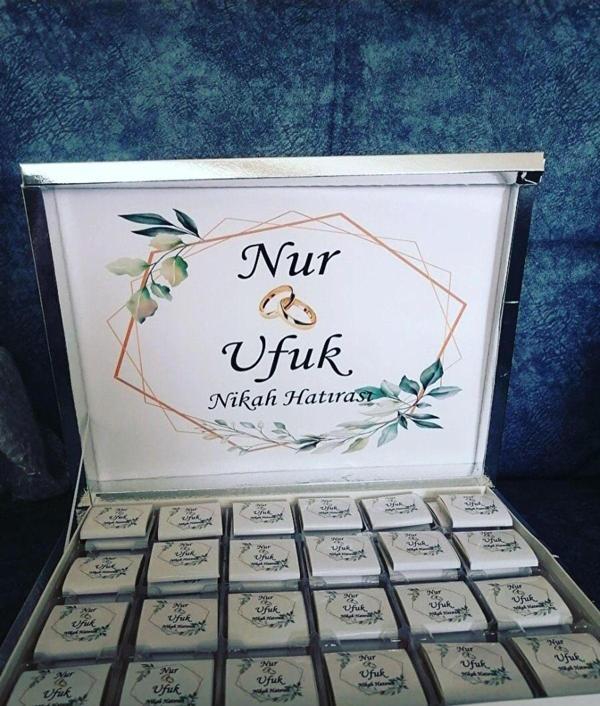 İdalin Concept Nikah, Nişan, Söz Hatırası Hediyelik Çikolata - Image 1