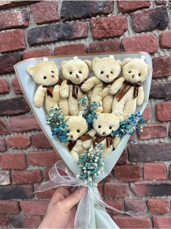 Gençay Sevdiklerinize Özel Sevimli Peluş Ayıcık Buketi - Image 1