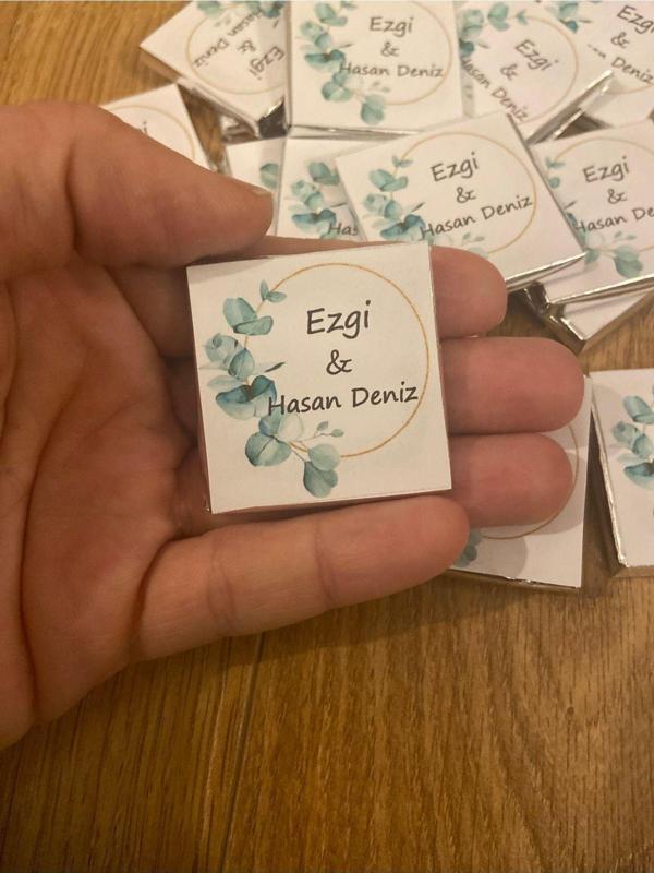 İdalin Concept 50 Adet Söz Nişan Nikah Bebek Düğün Çikolatası - Image 1