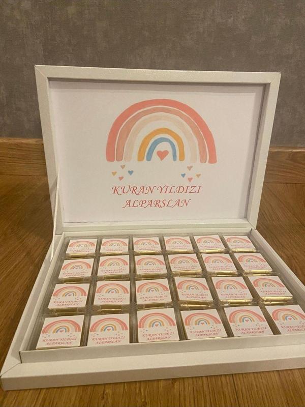 İdalin Concept Yenidoğan Çikolatası Hoşgeldin Bebek Doğum Çikolatası 48 Adet - Image 1