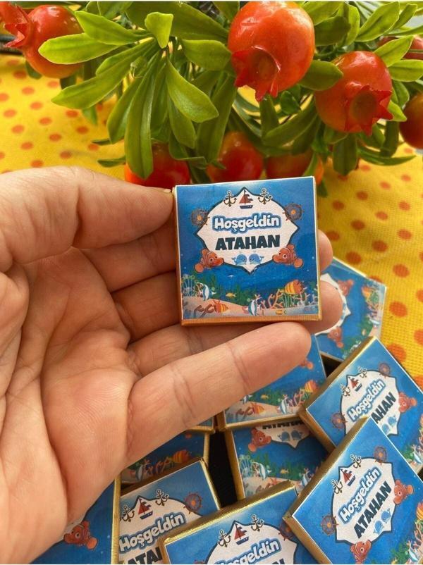 İdalin Concept Hoşgeldin Bebek Yenidoğan Çikolatası Doğumgünü Çikolatası Hediyelik Çikolata Dökme - Image 1