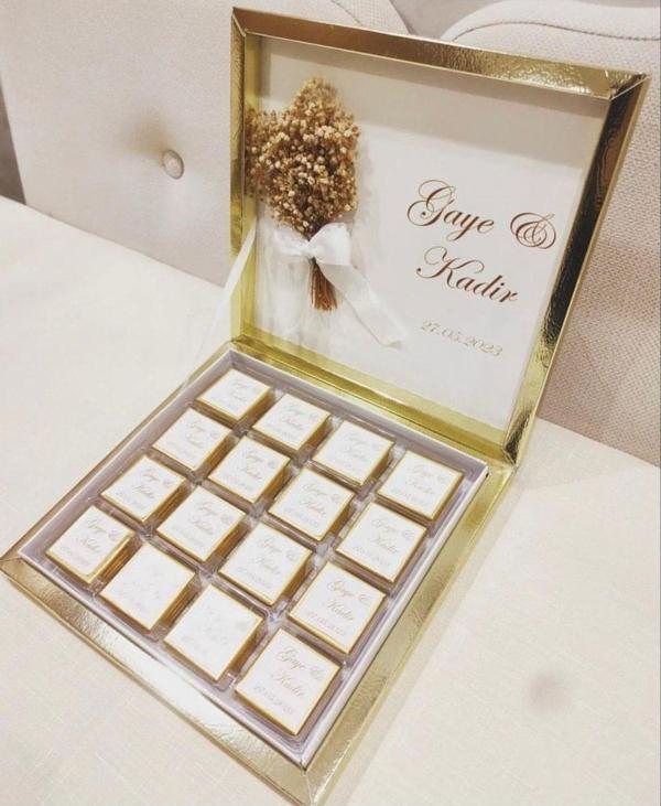 İdalin Concept Nikah Düğün Nişan Söz Hediyelik Çikolata - Image 1