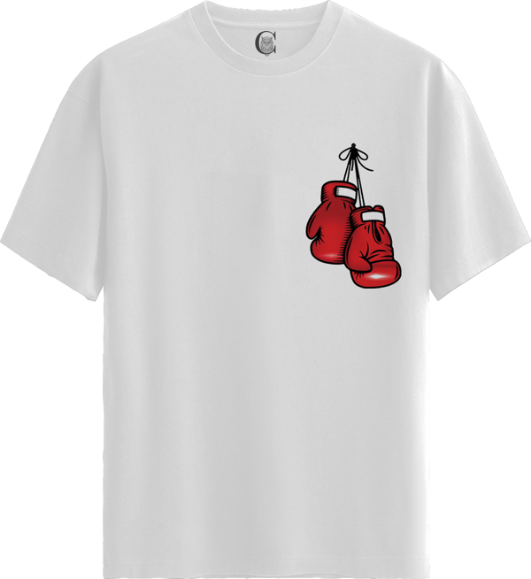 Boxing Spirit - %100 Pamuklu Kadın Beyaz Tişört - Premium Quality - Image 1
