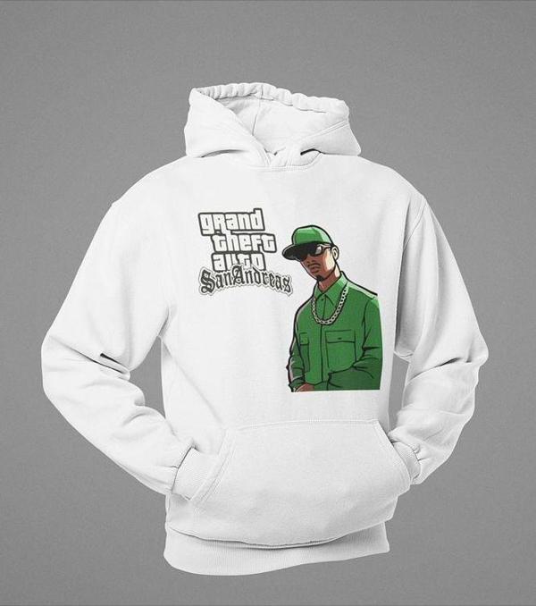 GTA San Andreas Baskılı Unisex Oversize Hoodie - Image 1