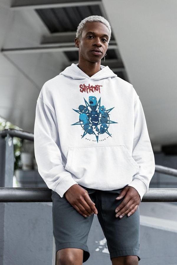 Slipknot We Are Not Your Kind Yazılı Unisex Oversize Hoodie - Image 1