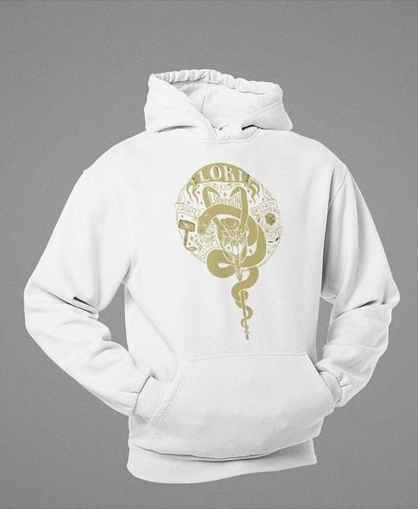 Avengers Loki Baskılı Unisex Oversize Marvel Hoodie - Image 1
