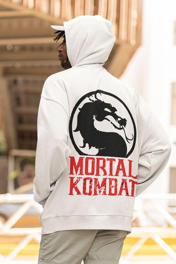 Mortal Kombat Baskılı Unisex Oversize Anime Hoodie - Image 1