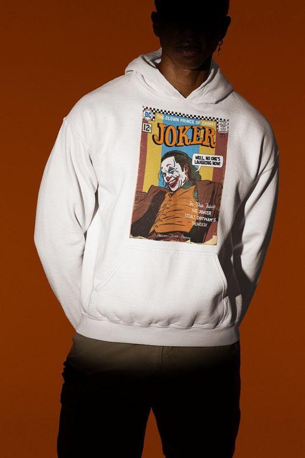 Joker Film Karakteri Baskılı Unisex Oversize Hoodie - Image 1