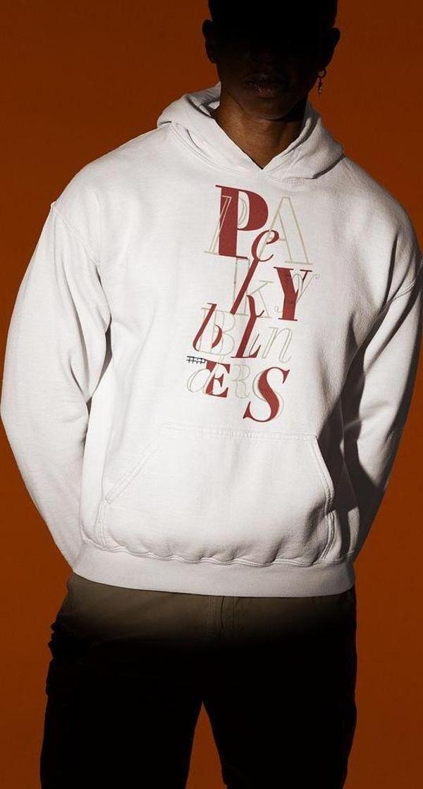 Dizi Peaky Blinders Yazılı Unisex Oversize Hoodie - Image 1