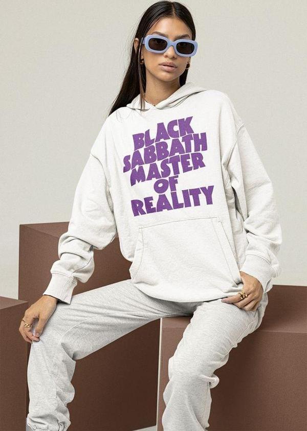 Anime Baskılı Unisex Oversize Black Sabbath Master Of Reality Hoodie - Image 1
