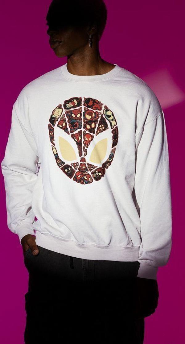 Deadpool Maske Tasarım Baskılı Unisex Oversize Sweatshirt - Image 1