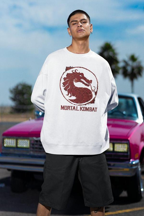 Mortal Kombat Baskılı Unisex Oversize Anime Sweatshirt - Image 1