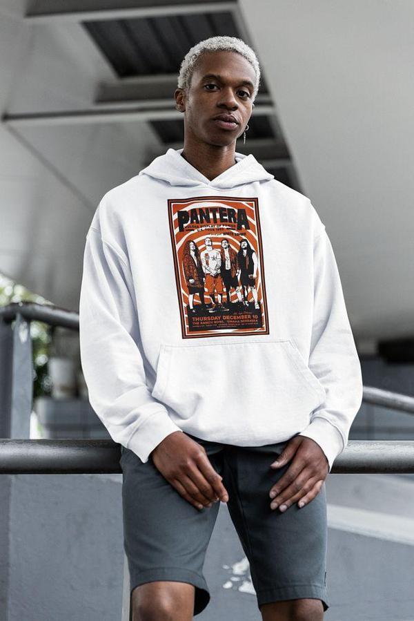Vintage Pantera Baskılı Unisex Oversize Müzik Grubu Hoodie - Image 1
