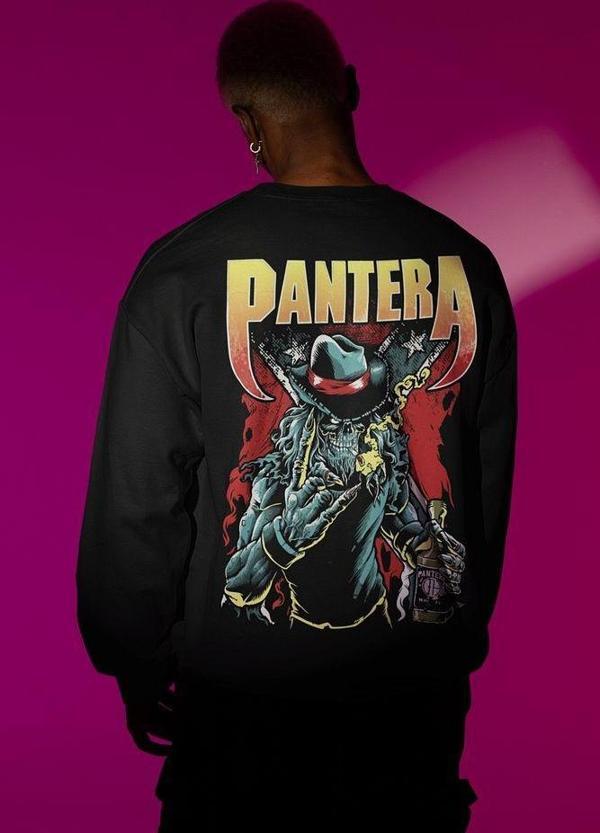 Pantera Müzik Grubu Baskılı Unisex Oversize Rock Metal Sweatshirt - Image 1