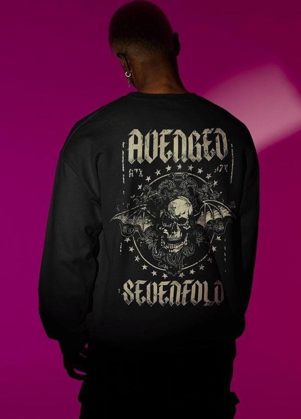 Avenged Sevenfold Baskılı Unisex Oversize Müzik Grubu Sweatshirt - Image 1
