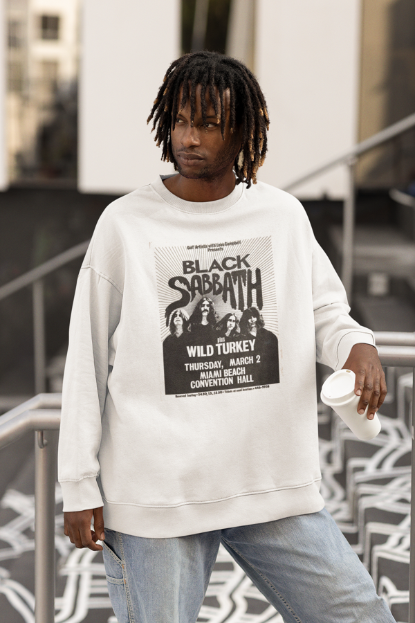 Rock Metal Müzik Grubu Black Sabbath Baskılı Unisex Oversize Wild Turkey Sweatshirt - Image 1