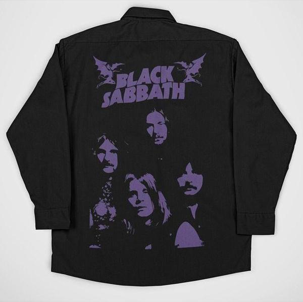 Black Sabbath Müzik Grubu Baskılı Unisex Rock Metal Cepli Gömlek - Image 1