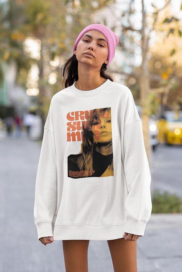Şarkıcı Taylor Swift Baskılı Unisex Oversize Sweatshirt - Image 1