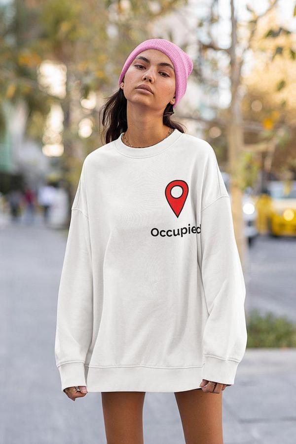 Sevgililer Günü Temalı Unisex Oversize Sweatshirt - Image 1