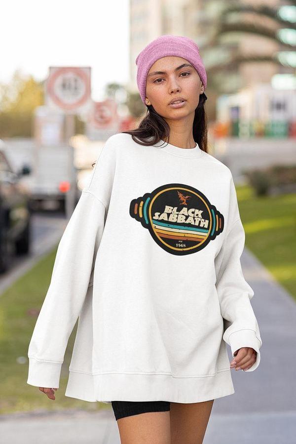 Black Sabbath Müzik Grubu Unisex Oversize Rock Metal Sweatshirt - Image 1