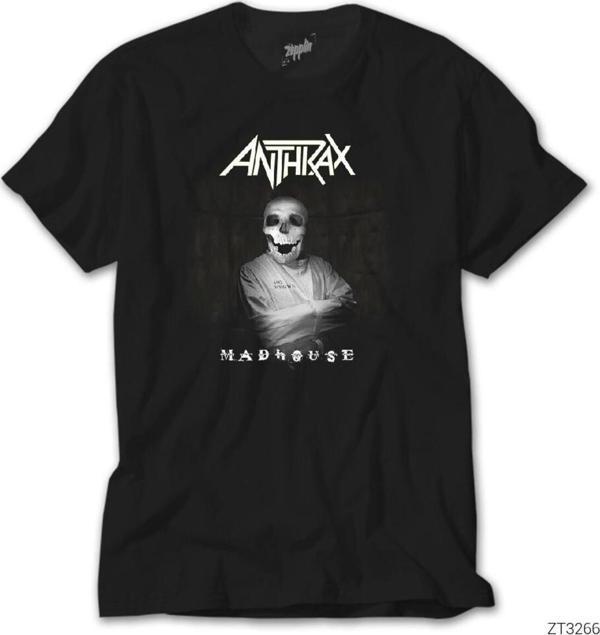 Karadeniz Anthrax Madhouse Siyah Tişört - Image 1