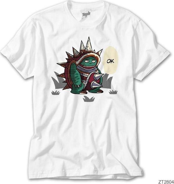 Karadeniz Lol Rammus Ok Beyaz Tişört - Image 1