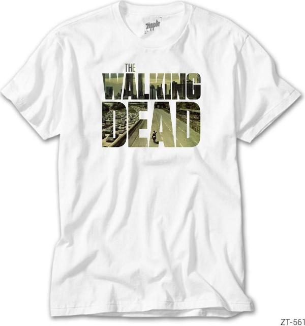 Crowsgate The Walking Dead Begining Beyaz Tişört - Image 1
