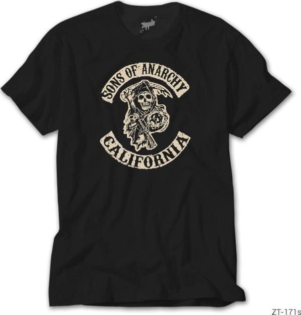 Wakha Sons Of Anarchy California Siyah Tişört 5Xl - Image 1