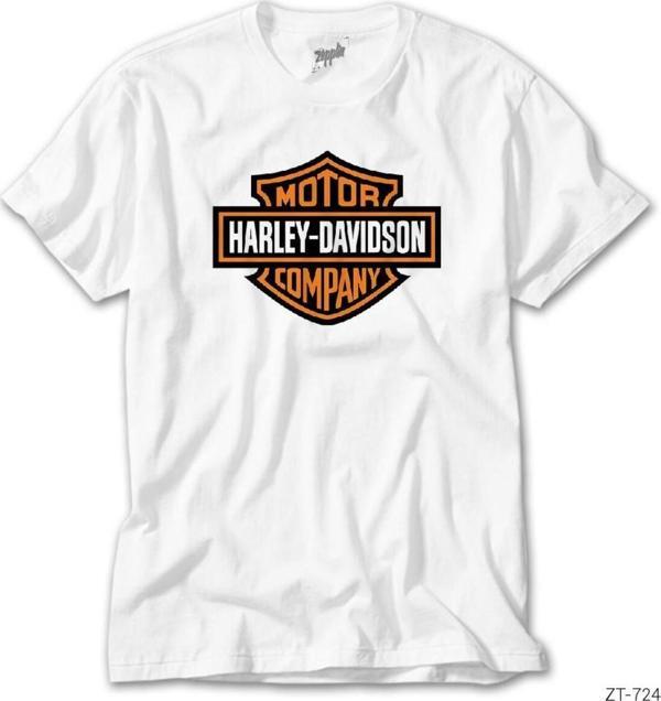 Butik Harley Chopper Logo Beyaz Tişört - Image 1