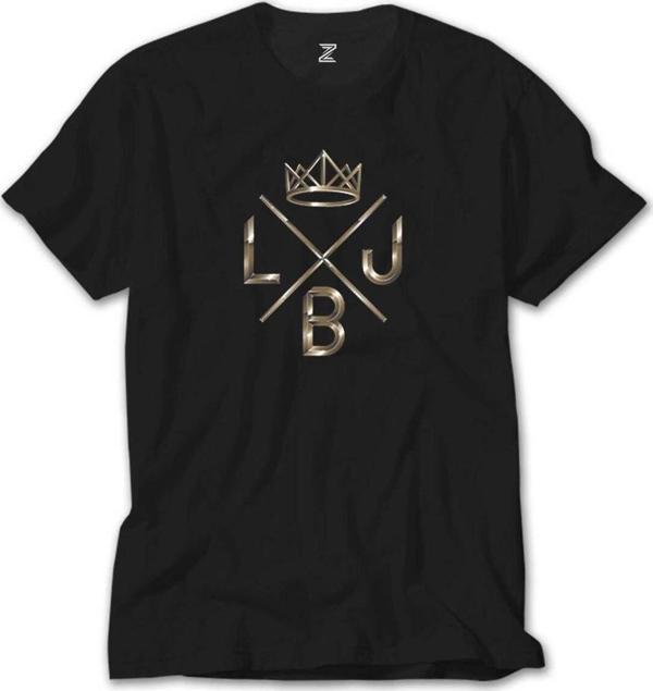 Karadeniz Lebron James King Logo Siyah Tişört - Image 1