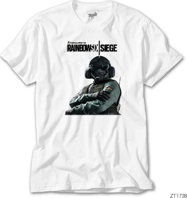 Wuqhu Rainbow Six Beyaz Tişört - Image 1